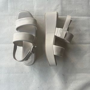 Women's Esperanza Wedge Heels - A New Day
Cream size 9